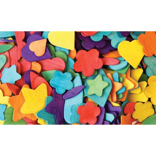 Creativity Street® Wood Party Shapes, 3 Packs of 200